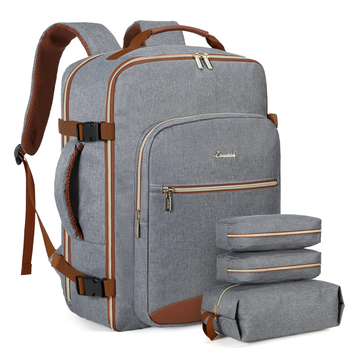 Under-Seat 40L Travel Backpack with 3 Packing Pockets