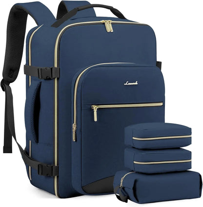 Under-Seat 40L Travel Backpack with 3 Packing Pockets