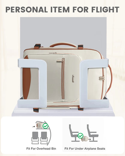 Three packing pockets included with the travel backpack