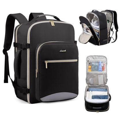 Under-Seat 40L Travel Backpack with 3 Packing Pockets