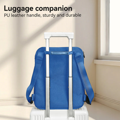 Carry-On Luggage Strap – Suitcase Backpack Attachment with Storage Pockets