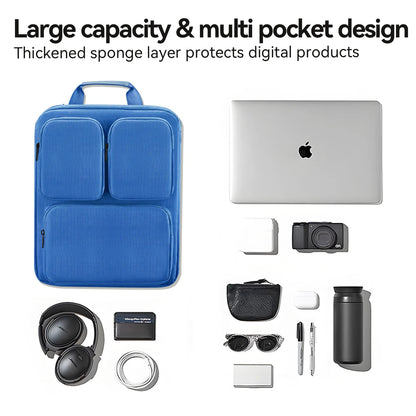 Carry-On Luggage Strap – Suitcase Backpack Attachment with Storage Pockets