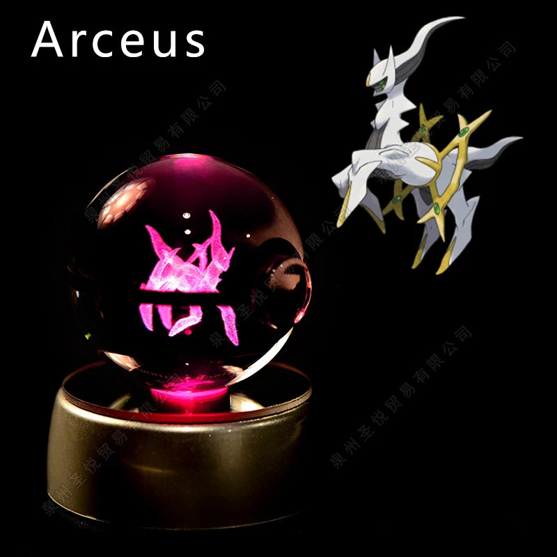 Pokemon Crystal Ball Night Light