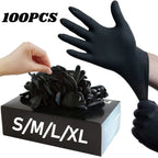 Black Nitrile Disposable Gloves – Latex-Free, Textured Grip