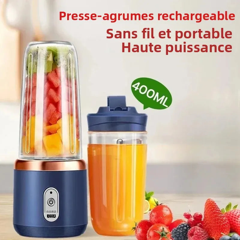 Portable USB Blender Cup – Rechargeable Travel Juicer
