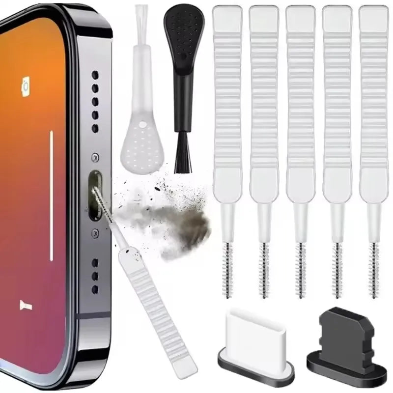 Phone Cleaning Kit – Speaker & Charging Port Brush Set