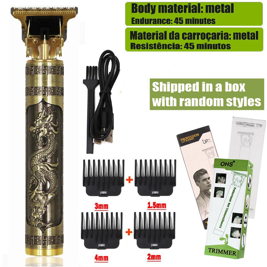T9 Rechargeable Hair Clipper – 0mm Precision Trimmer