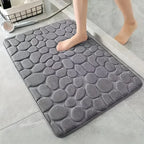 Cobblestone 3D Non-Slip Bath Mat – Absorbent & Machine Washable