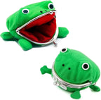 Plush Frog Coin Pouch – Ninja Theme Zip Wallet