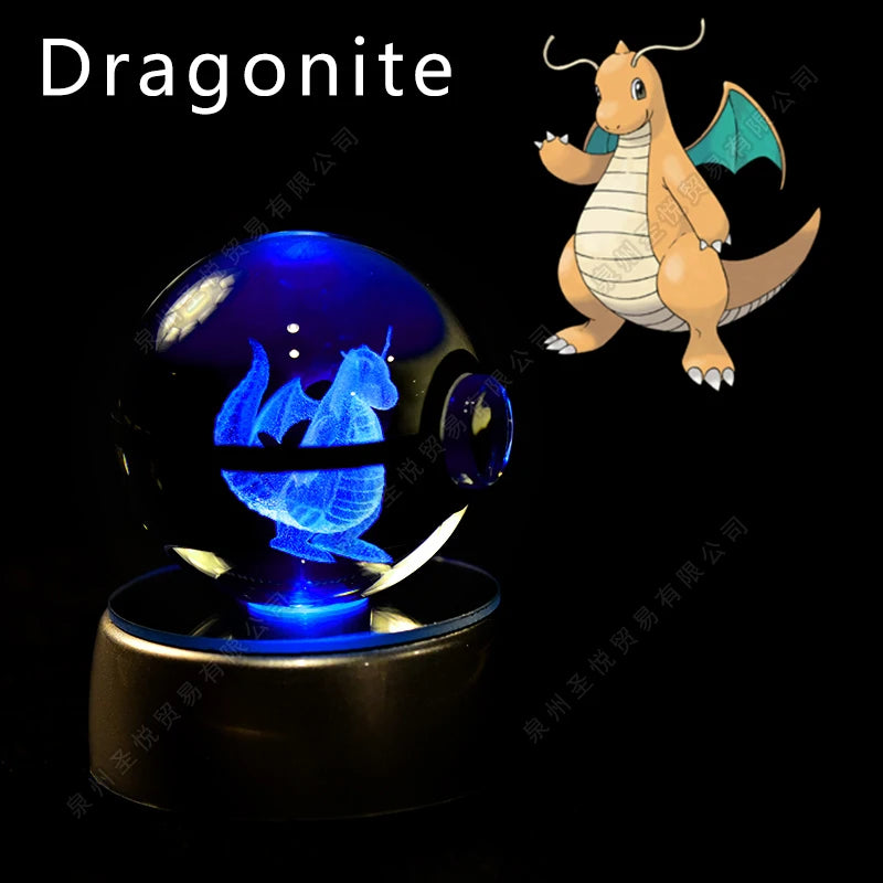 Pokemon Crystal Ball Night Light