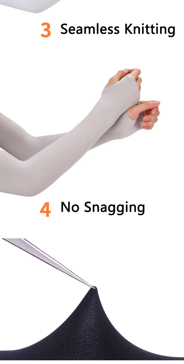 UV Protection Arm Sleeves – Cooling Sun Cover for Cycling & Driving