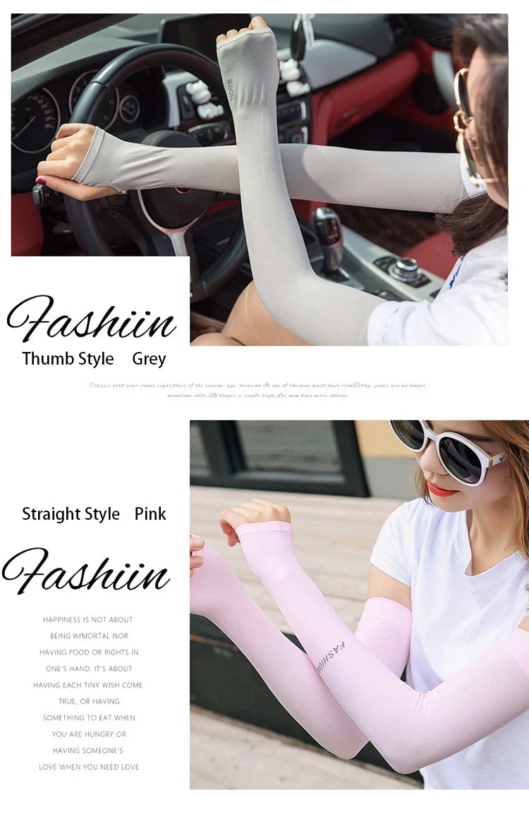 UV Protection Arm Sleeves – Cooling Sun Cover for Cycling & Driving