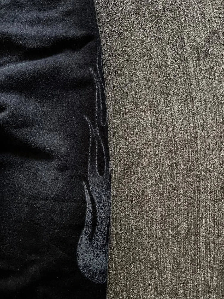 Embroidered Straight-Leg Casual Pants