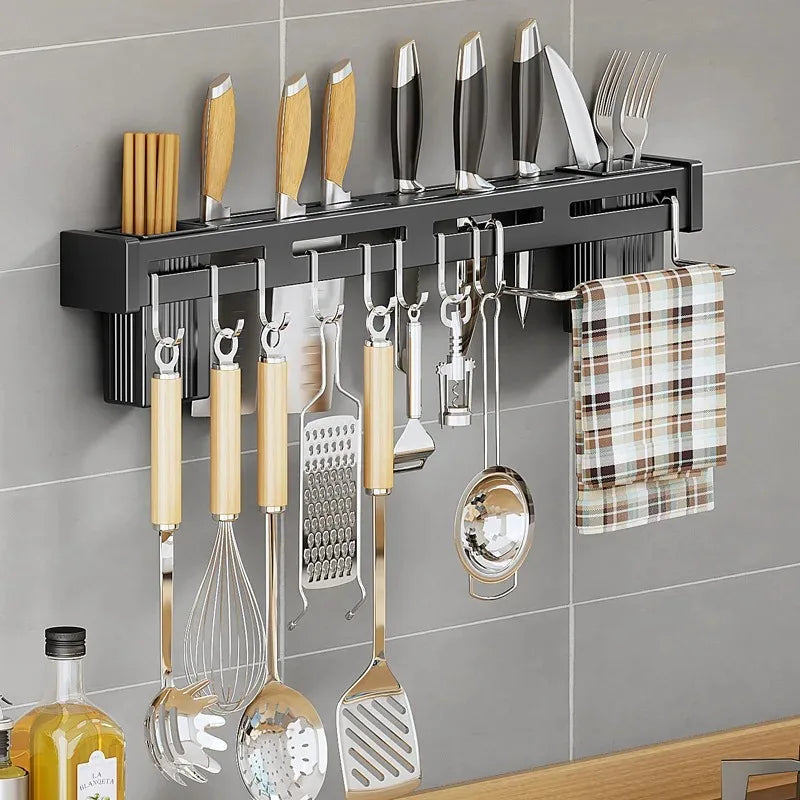 Wall-Mounted Stainless Steel Knife Holder
