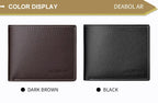 Men's Slim PU Leather Bifold Wallet