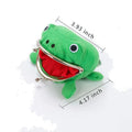 Plush Frog Coin Pouch – Ninja Theme Zip Wallet