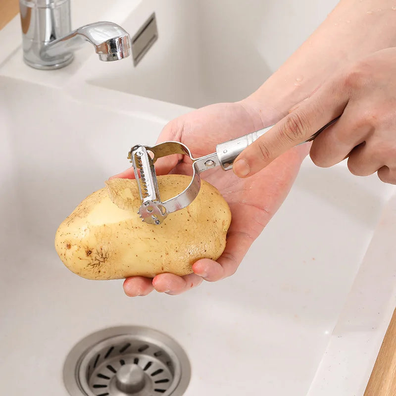Stainless Steel Julienne Peeler – Vegetable & Fruit Grater
