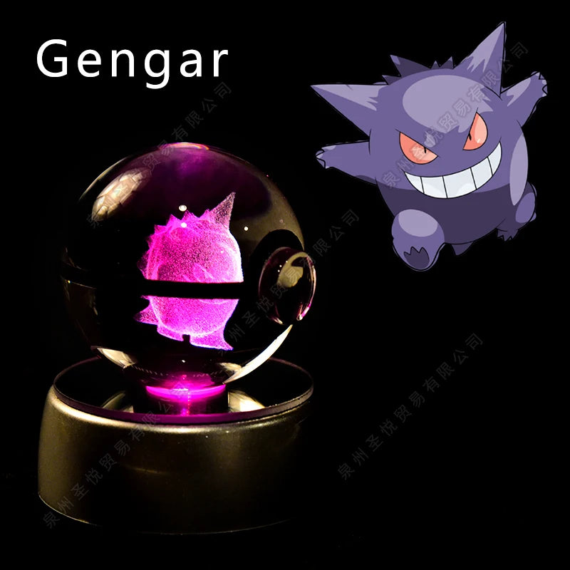 Pokemon Crystal Ball Night Light