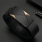Men's PU Leather Belt with Automatic Buckle