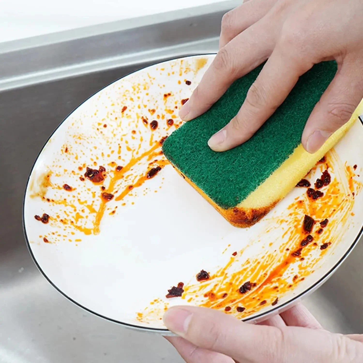 Double-Sided Magic Cleaning Sponge Set – Kitchen Scrub Pads