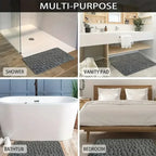 Cobblestone 3D Non-Slip Bath Mat – Absorbent & Machine Washable