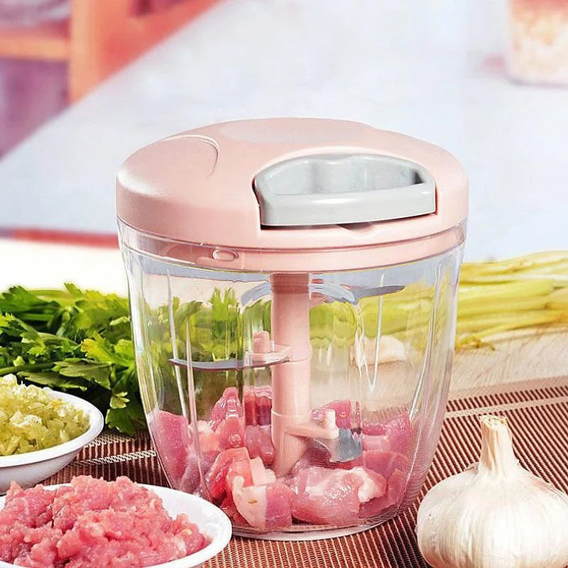 Manual Garlic Chopper & Meat Mincer – Rotary Kitchen Press