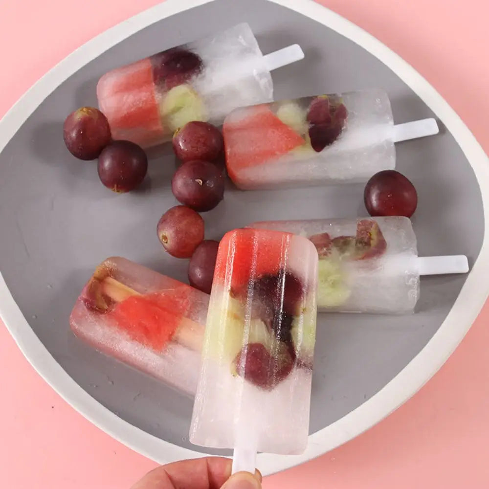 4-Slot Popsicle Mold with Lid – Homemade Ice Pop Maker