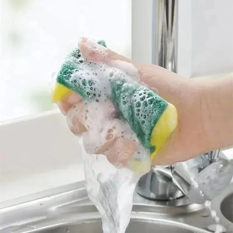 Double-Sided Magic Cleaning Sponge Set – Kitchen Scrub Pads
