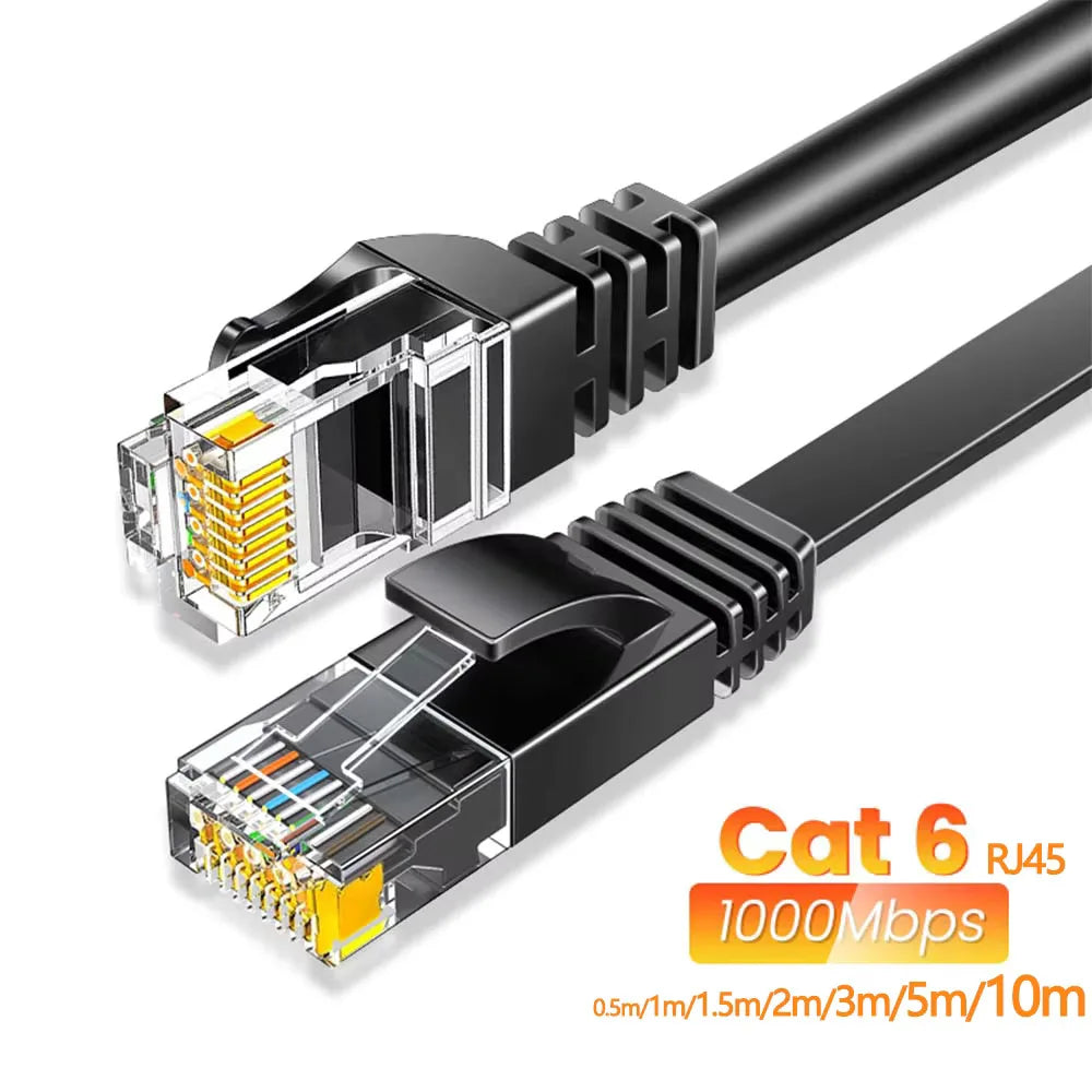 Cat6 Gigabit Ethernet Cable – Shielded RJ45 Network Cord