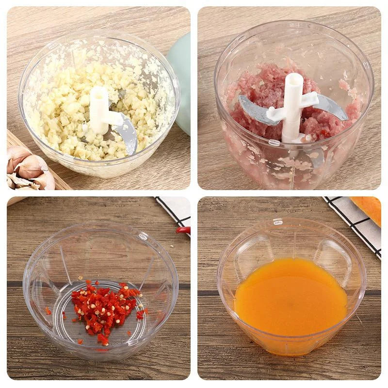 Manual Garlic Chopper & Meat Mincer – Rotary Kitchen Press