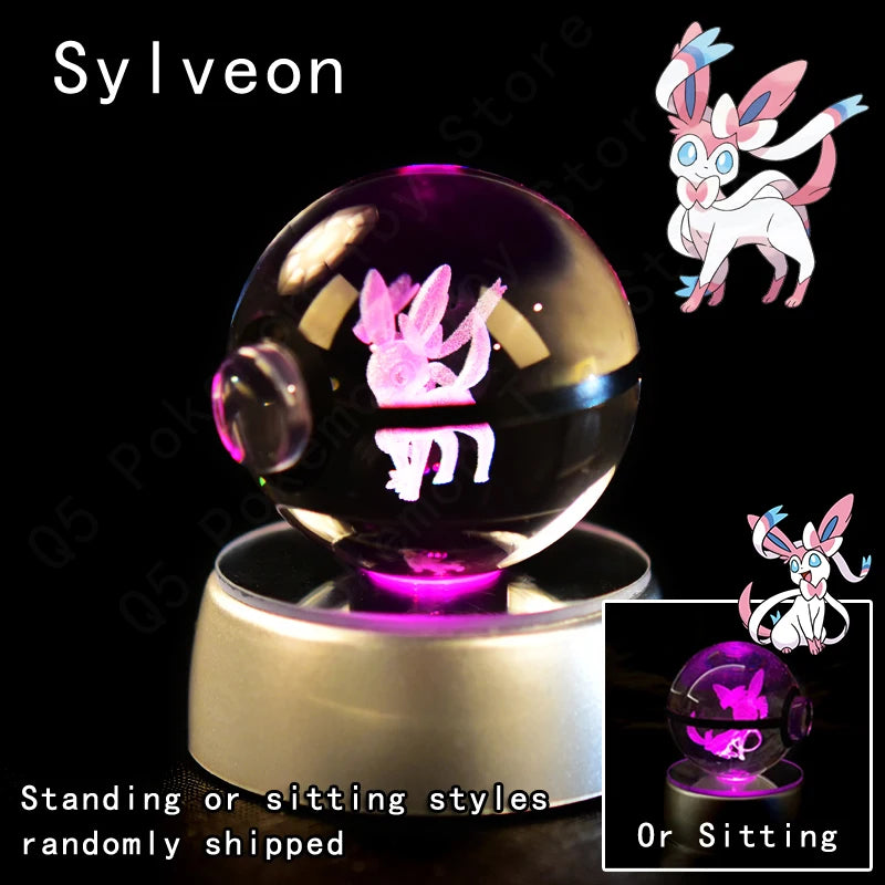 Pokemon Crystal Ball Night Light