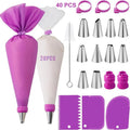 Silicone Piping Bag & Tip Set – Reusable Cake Decorating Kit