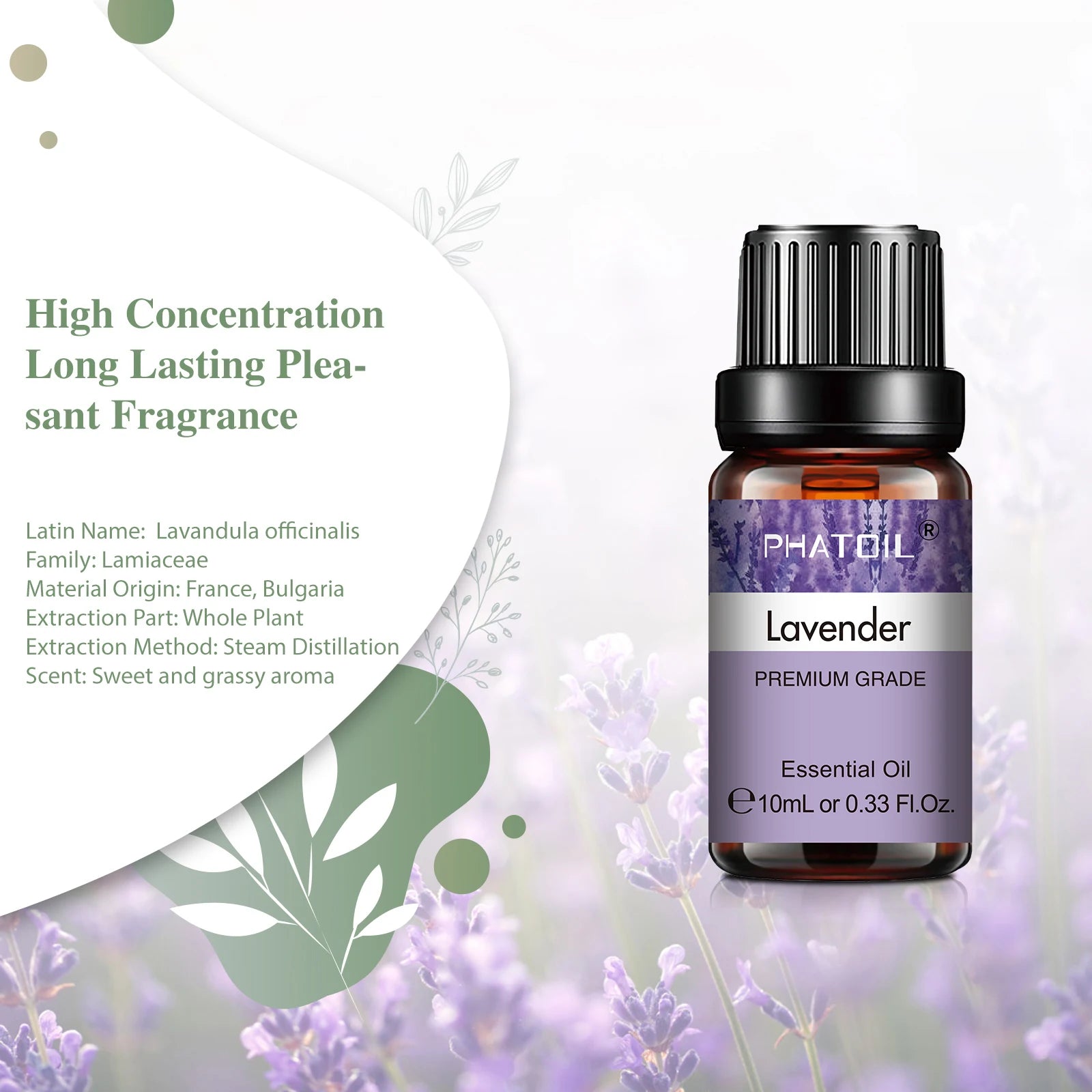 Pure Lavender Essential Oil – Natural Aromatherapy Diffuser Oil