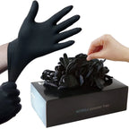 Black Nitrile Disposable Gloves – Latex-Free, Textured Grip
