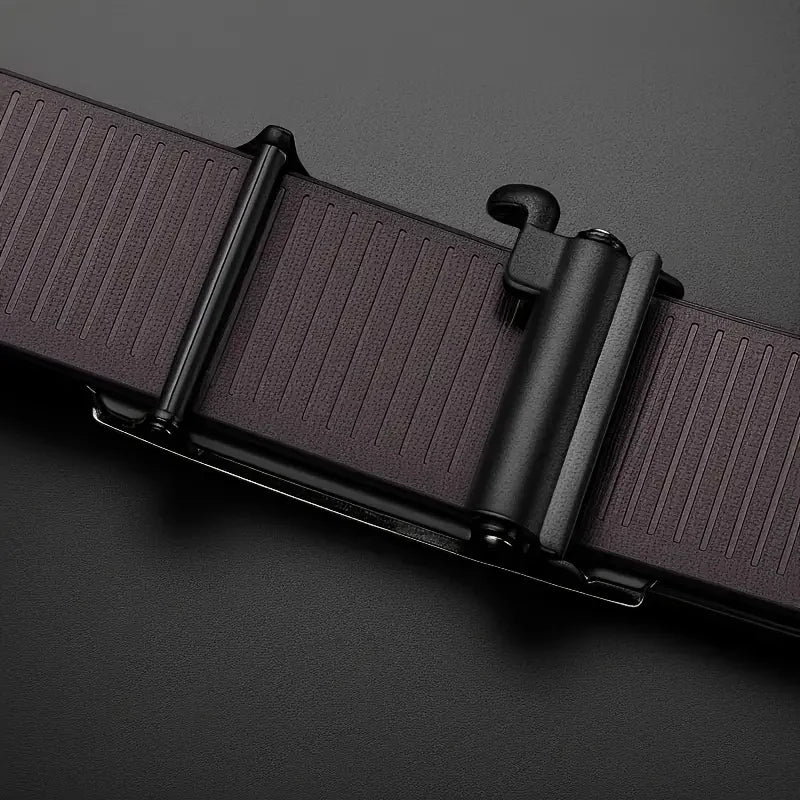 Men's PU Leather Belt with Automatic Buckle