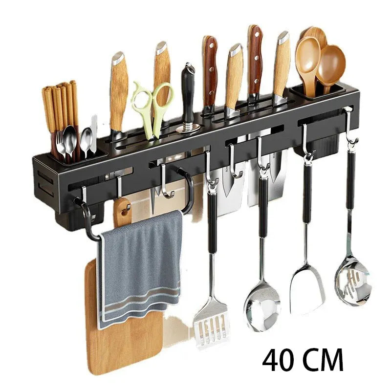 Wall-Mounted Stainless Steel Knife Holder