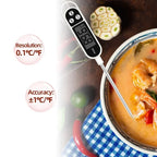 Digital Food Thermometer – Instant-Read Meat & Oil Probe