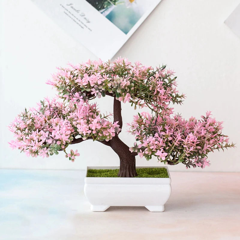 Artificial Bonsai Tree – Faux Potted Plant Décor