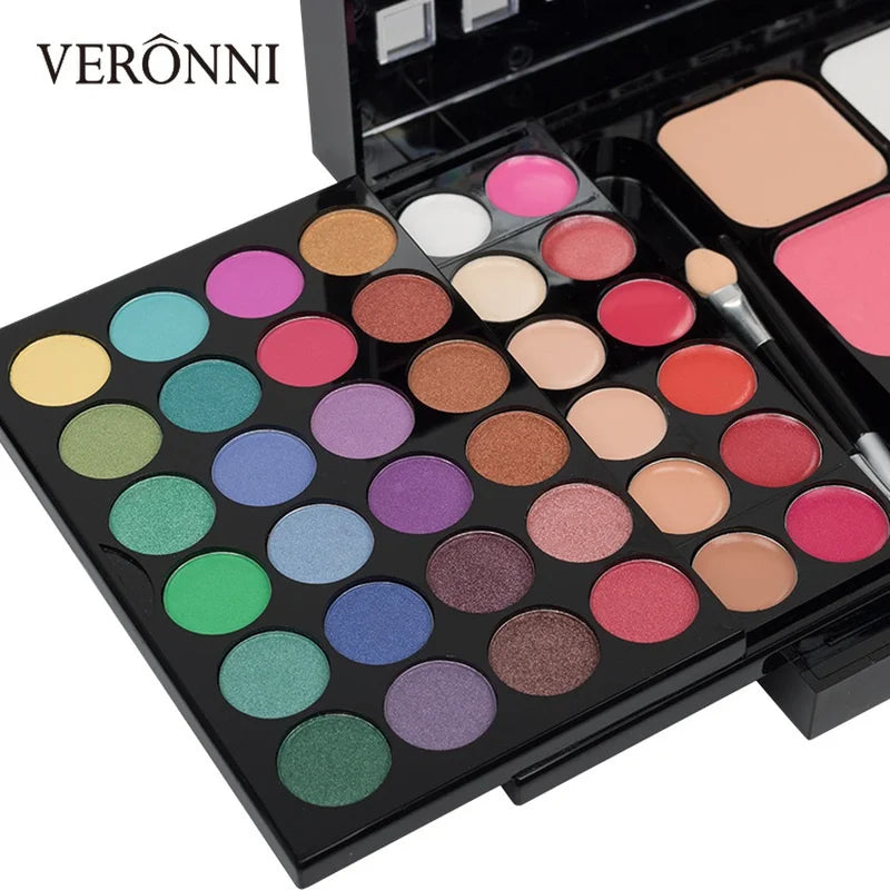 Glitter & Matte Eyeshadow Palette – Long-Lasting Pigment