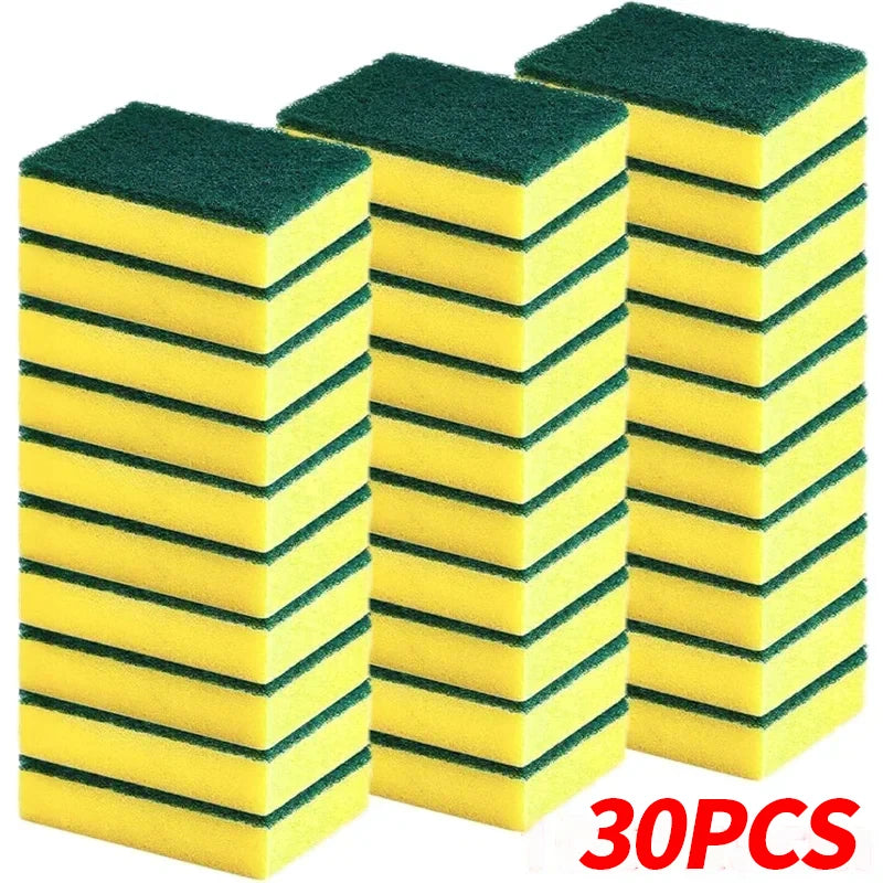 Double-Sided Magic Cleaning Sponge Set – Kitchen Scrub Pads