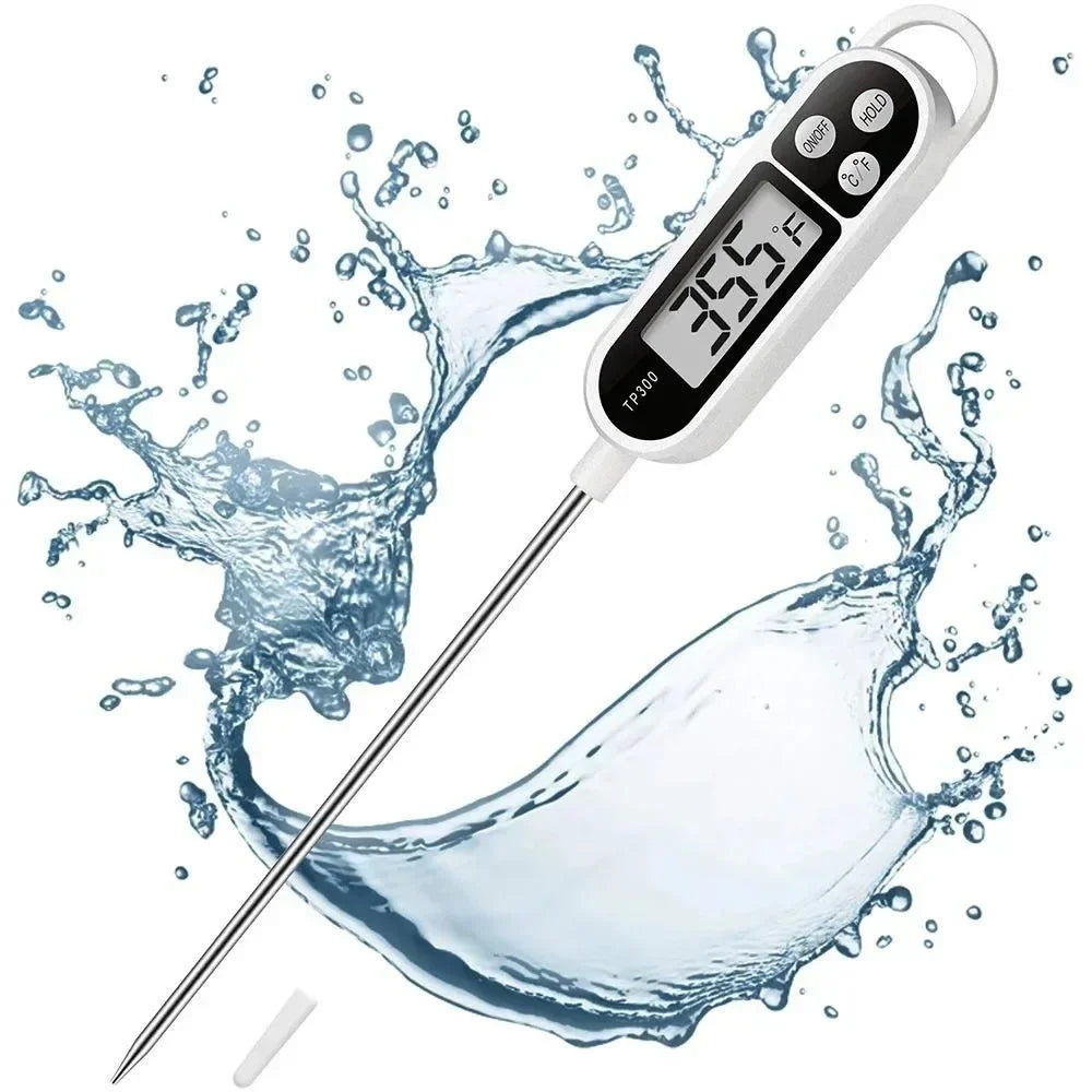 Digital Food Thermometer – Instant-Read Meat & Oil Probe