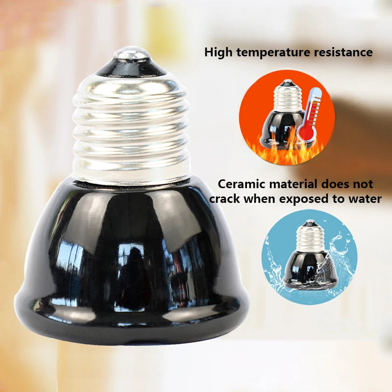 Ceramic Heat Emitter Bulb for Reptiles & Poultry