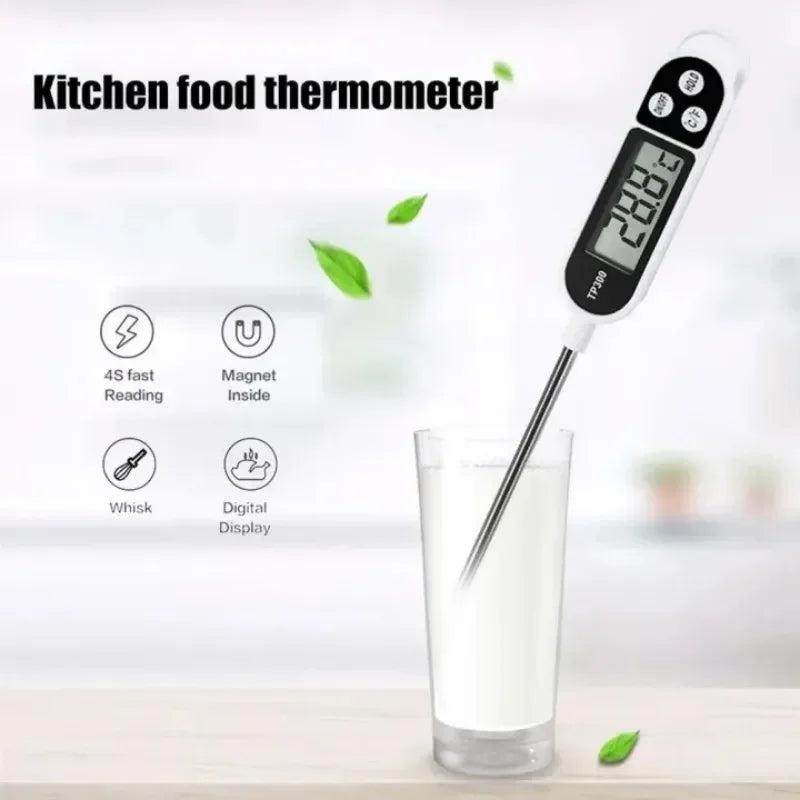 Digital Food Thermometer – Instant-Read Meat & Oil Probe