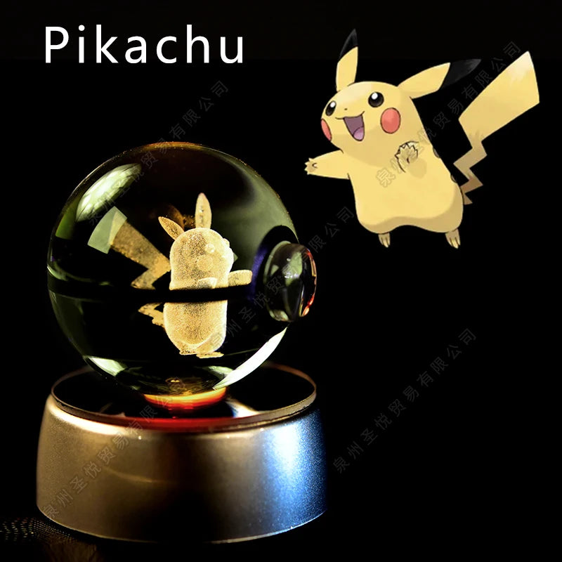 Pokemon Crystal Ball Night Light