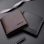 Men's Slim PU Leather Bifold Wallet