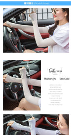 UV Protection Arm Sleeves – Cooling Sun Cover for Cycling & Driving