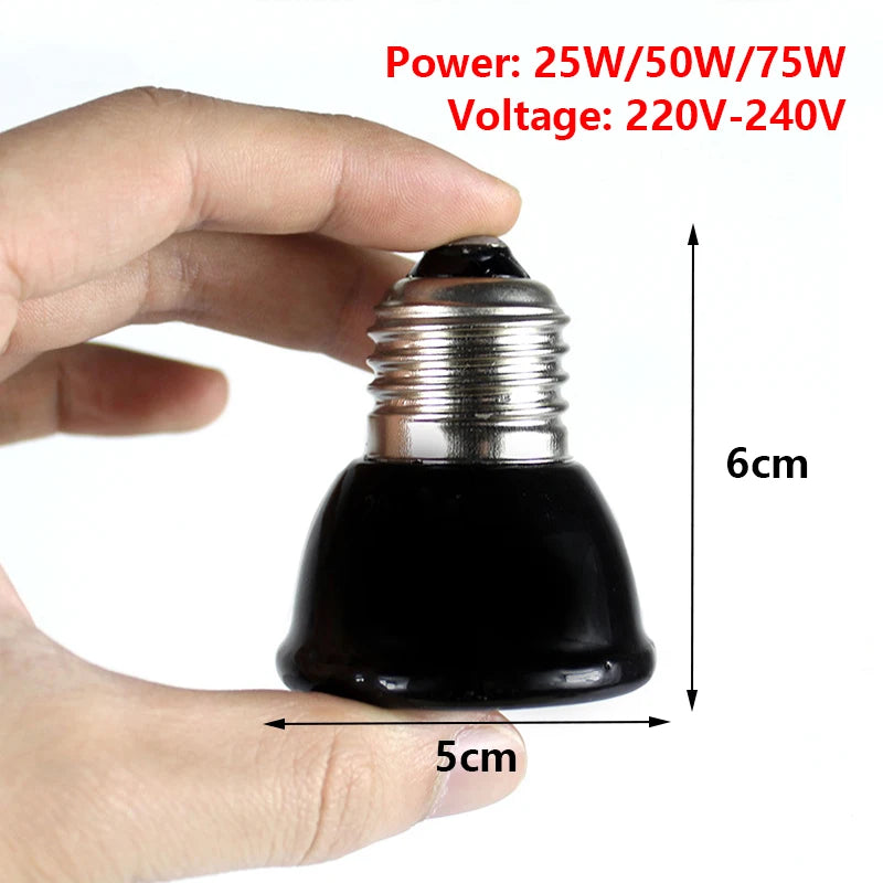 Ceramic Heat Emitter Bulb for Reptiles & Poultry