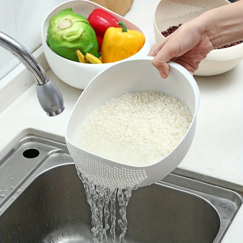 Multi-Purpose Rice & Vegetable Drainage Basket