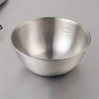Stainless Steel Mixing Bowl Set with Measurement Scale