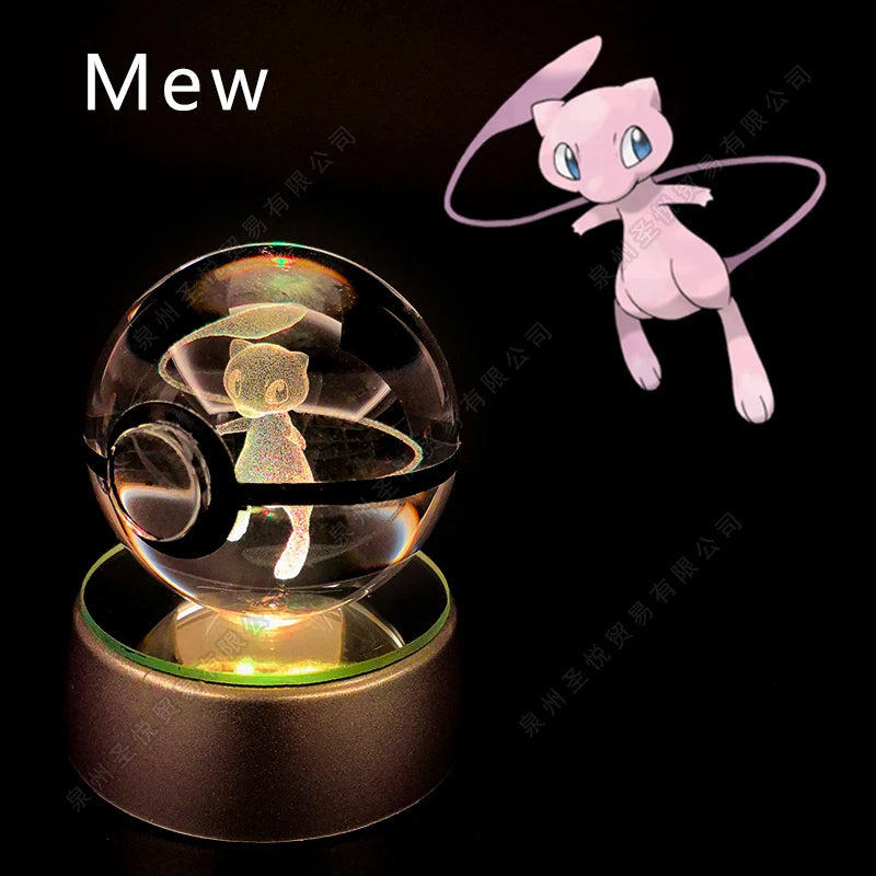 Pokemon Crystal Ball Night Light